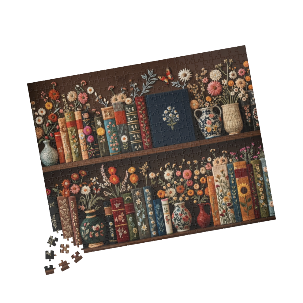 Books & Blooms Jigsaw Puzzle