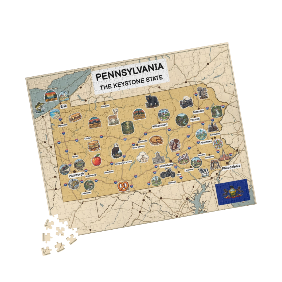 Pennsylvania Map Jigsaw Puzzle