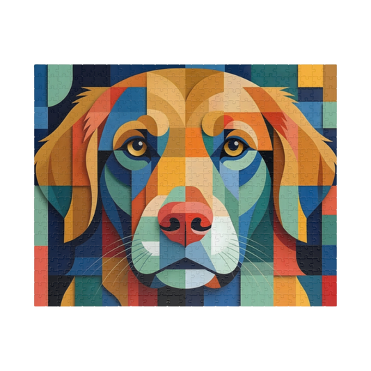 Abstract Dog Portrait Jigsaw Puzzle