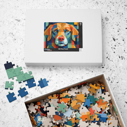 Abstract Dog Portrait Jigsaw Puzzle