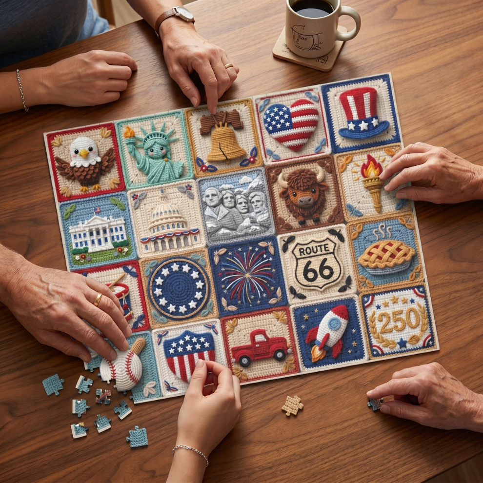 Americana Patchwork Jigsaw Puzzle
