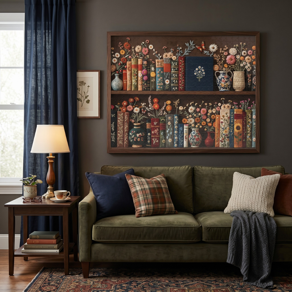 Books & Blooms Jigsaw Puzzle