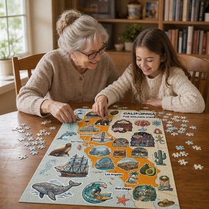 California Map Jigsaw Puzzle