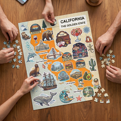California Map Jigsaw Puzzle