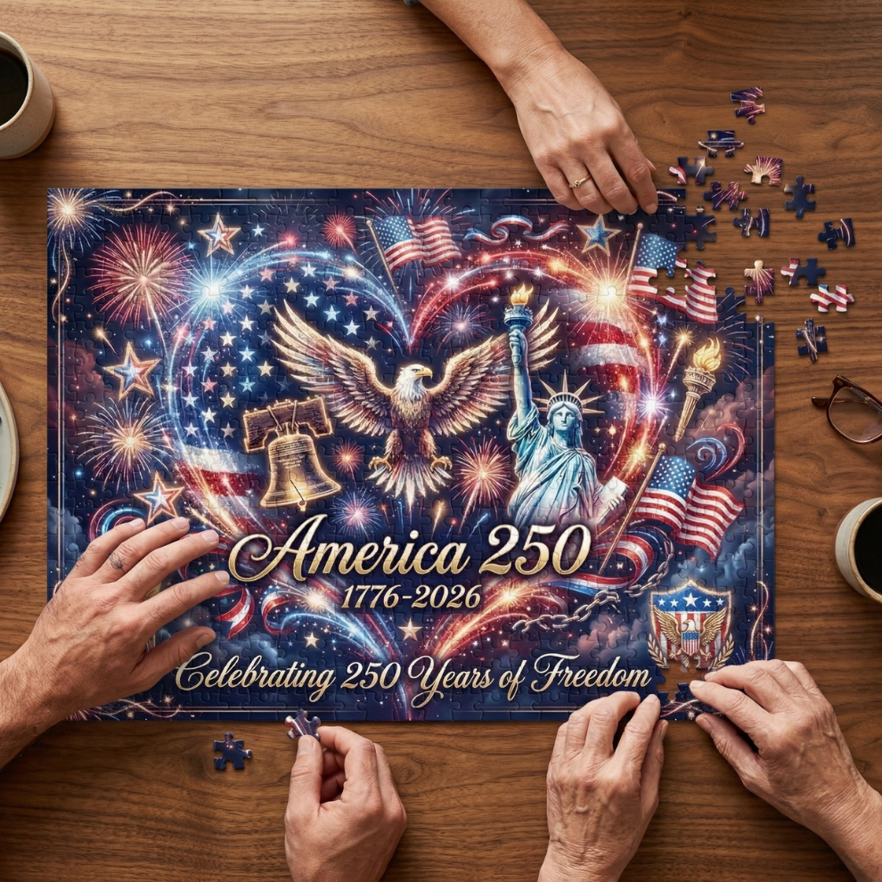 Fireworks USA 250 Anniversary Jigsaw Puzzle