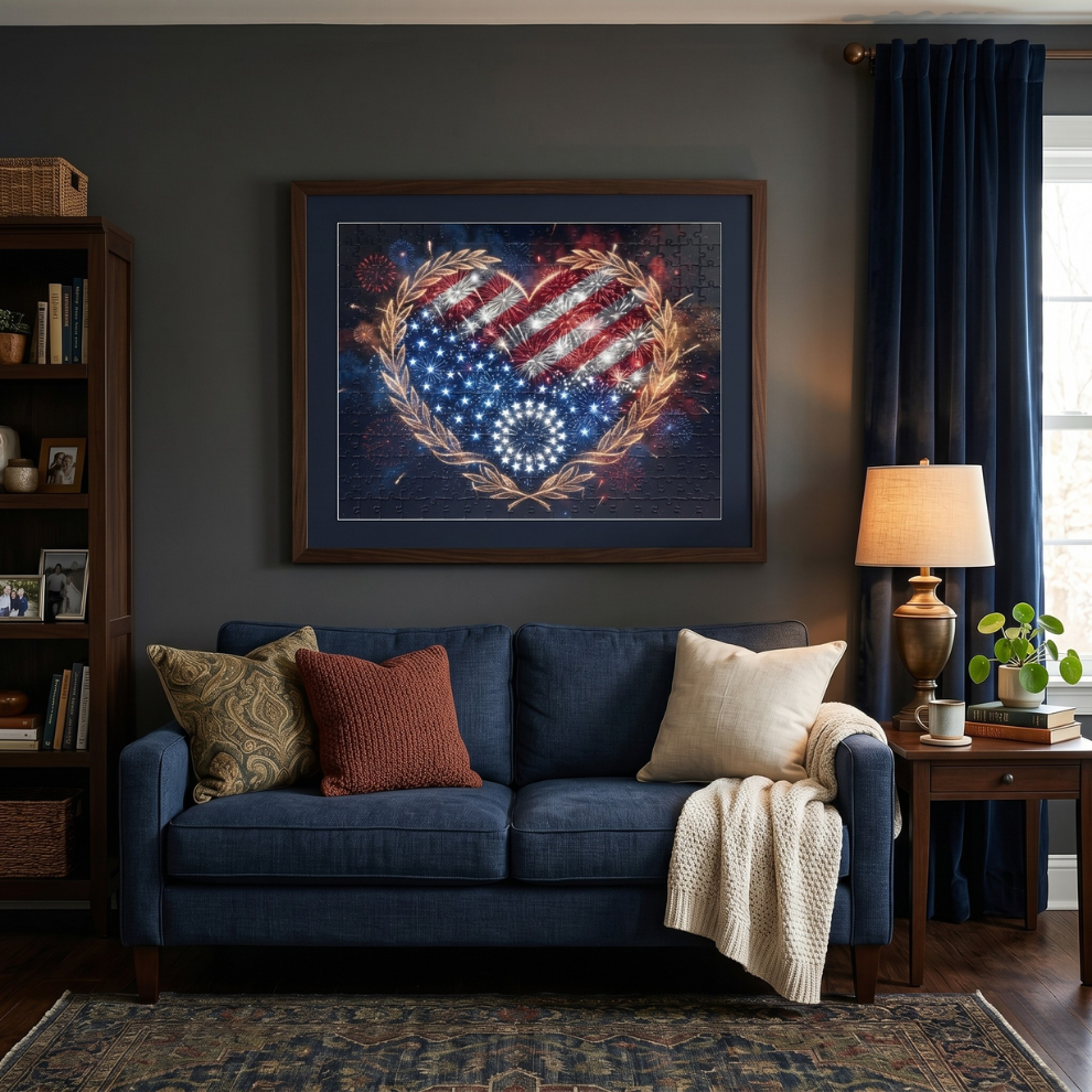 Heart of America Fireworks Jigsaw Puzzle