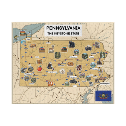 Pennsylvania Map Jigsaw Puzzle