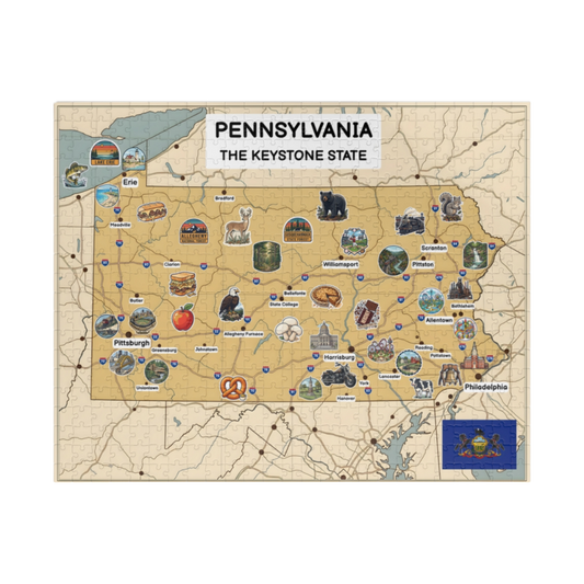 Pennsylvania Map Jigsaw Puzzle