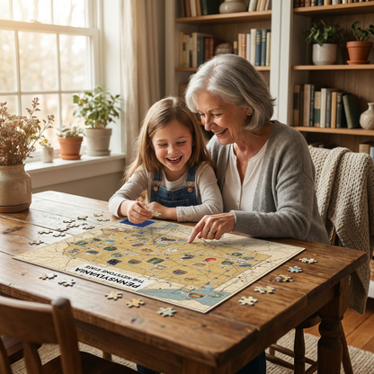 Pennsylvania Map Jigsaw Puzzle