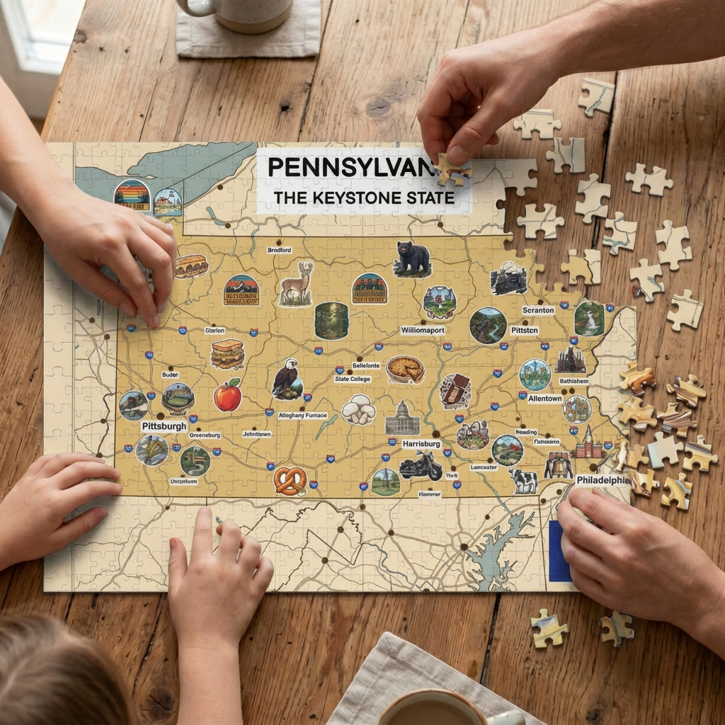 Pennsylvania Map Jigsaw Puzzle