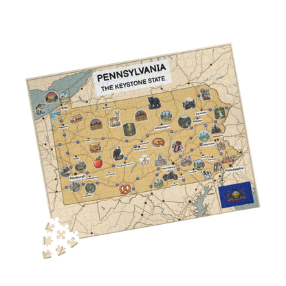 Pennsylvania Map Jigsaw Puzzle