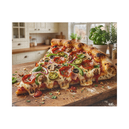 Realistic Pizza Jigsaw Puzzle
