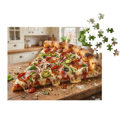 Realistic Pizza Jigsaw Puzzle