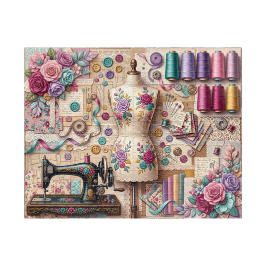 Seamstress’s Garden Jigsaw Puzzle