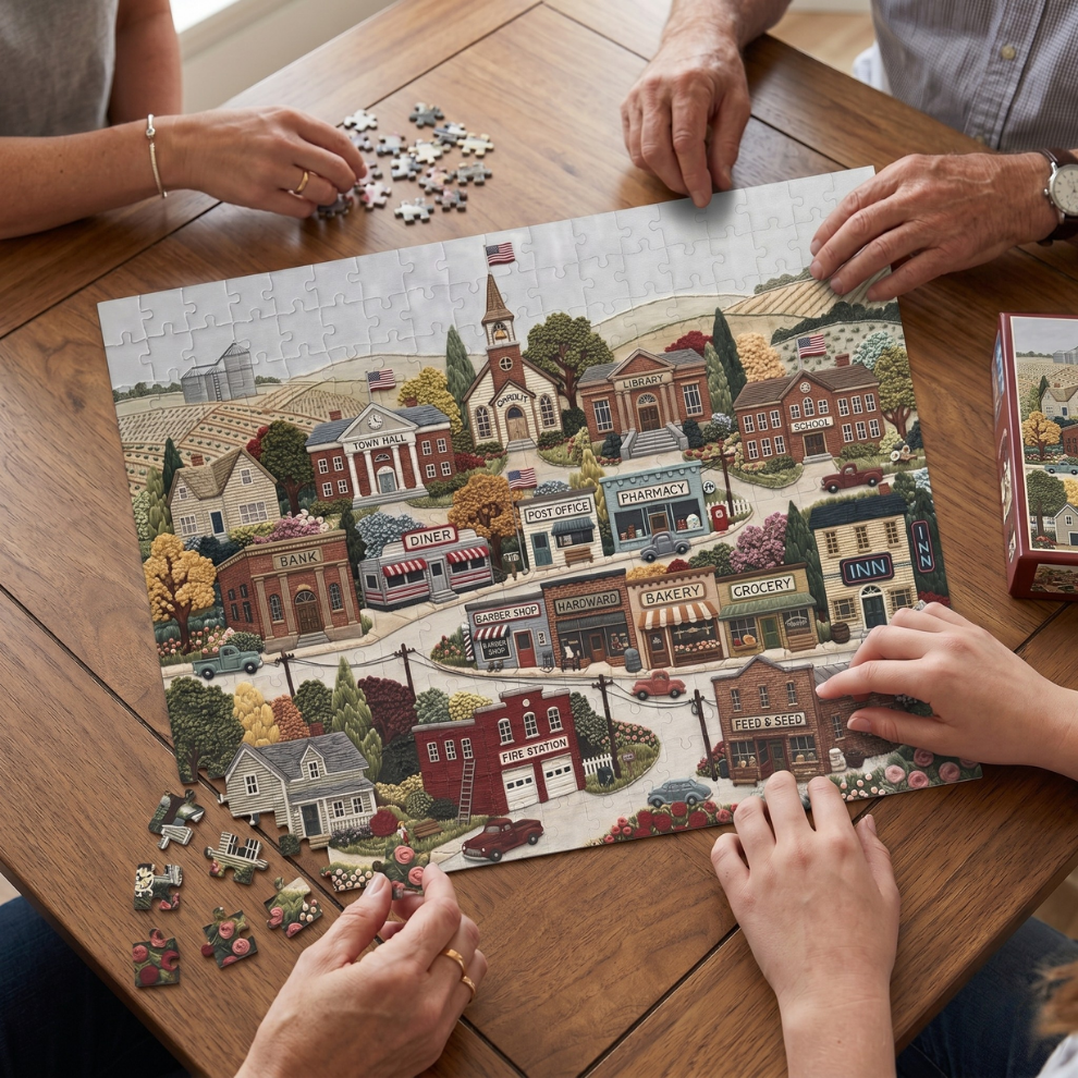 Small-Town America Jigsaw Puzzle