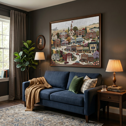 Small-Town America Jigsaw Puzzle