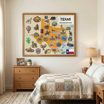 Texas Map Jigsaw Puzzle