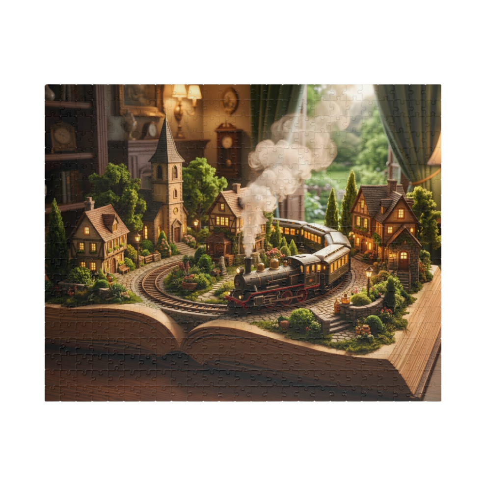 Train in the Book Jigsaw Puzzle