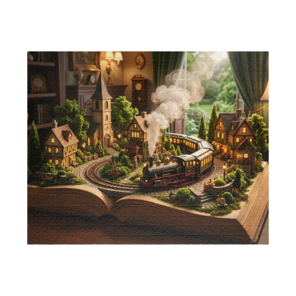 Train in the Book Jigsaw Puzzle