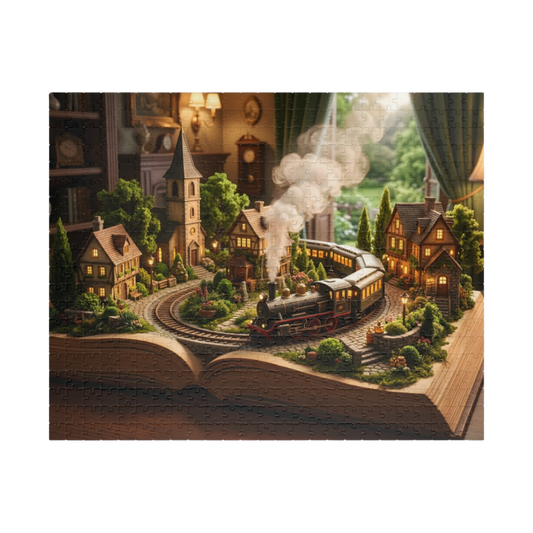 Train in the Book Jigsaw Puzzle