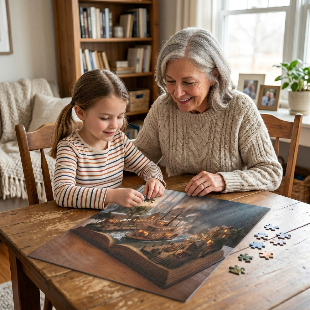 Voyage Between the Pages Jigsaw Puzzle